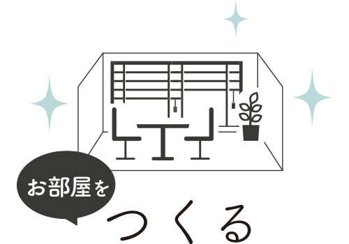 お部屋をつくる
